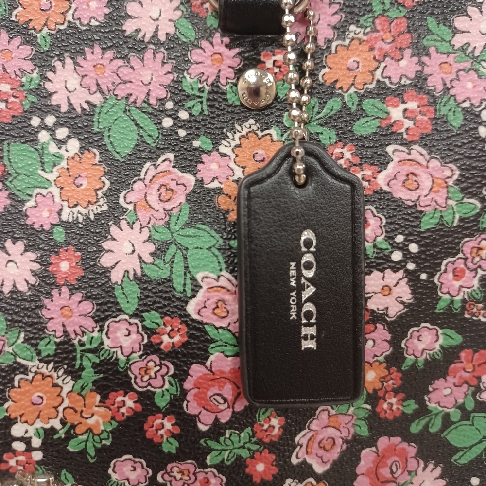 Coach Sierra Satchel In Posey Cluster Floral Print - Picture 12 of 13